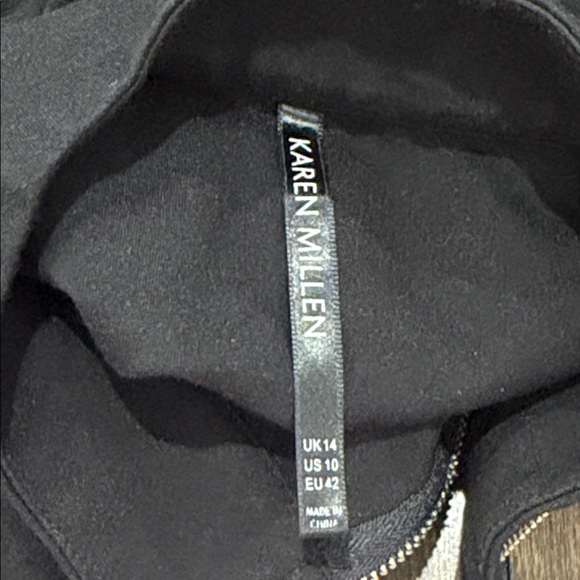 Karen Millen Black Long Sleeve Skater Dress - Picture 5 of 5